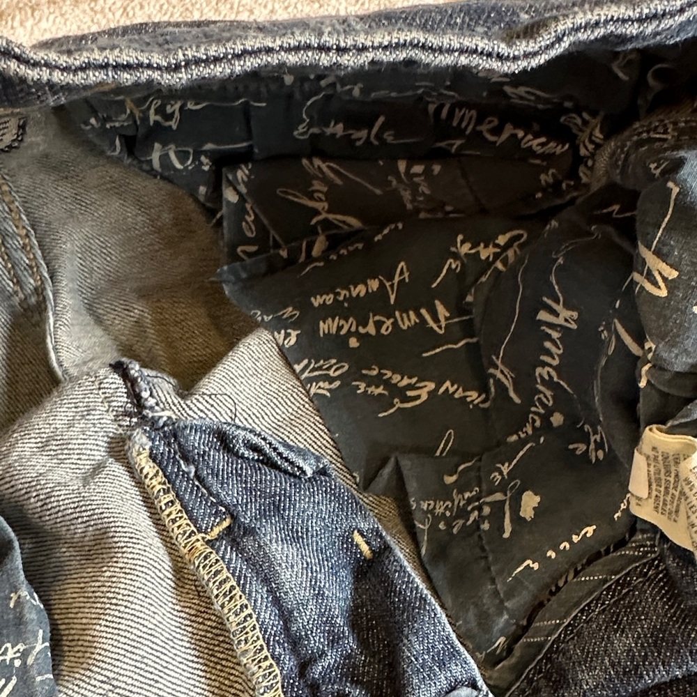 Vintage American eagle ankle Women's Blue Jeans size 6 ( read below 👇🏻) - Picture 6 of 13